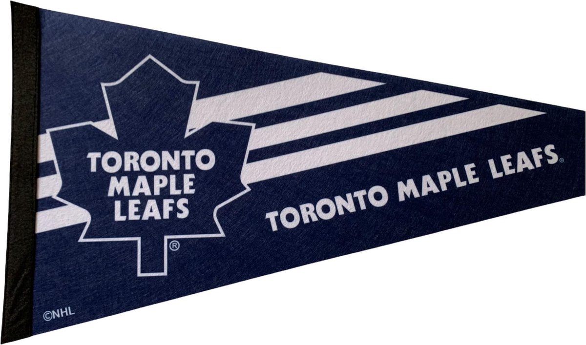 USArticlesEU - Toronto Maple Leafs - Canada - NHL - Vaantje - Ijshockey - Hockey - Ice Hockey -  Sportvaantje - Pennant - Wimpel - Vlag - Blauw/Wit - 31 x 72 cm