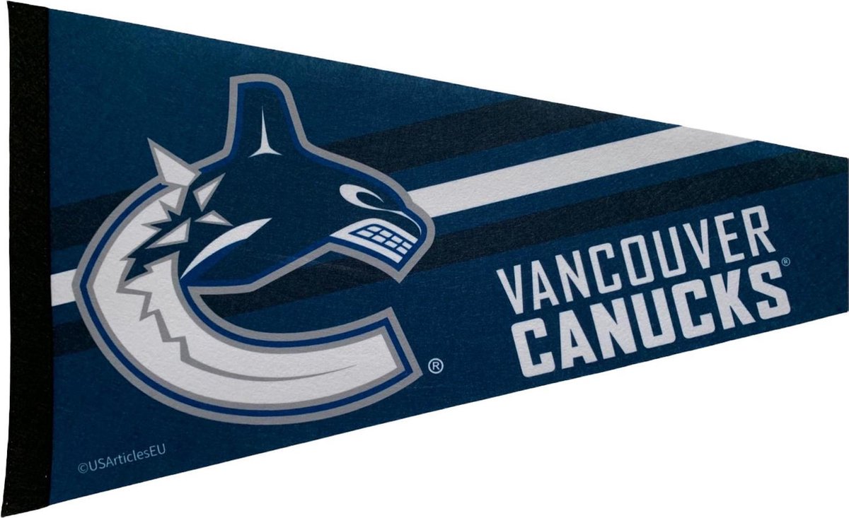   - Vancouver Canucks - Canada - NHL - Vaantje - Ijshockey - Hockey - Ice Hockey -  Sportvaantje - Pennant -   - Vlag - Blauw/Wit - 31 x 72 cm