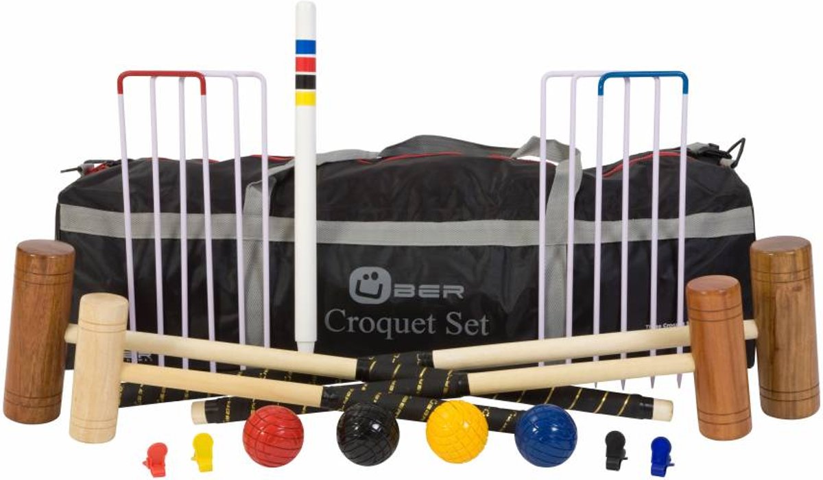 Familie Croquet set, 4-persoons-Sterke Croquet tas