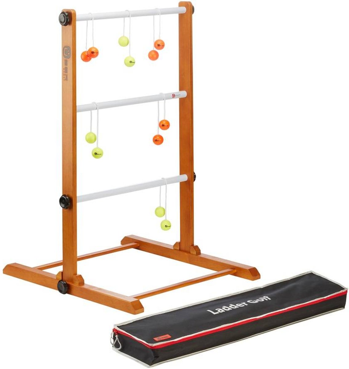 Prof. Laddergolf Spinladder set van Ubergames. FLUOR Geel, Groen, echte Golf bolas-Top-Kwaliteit