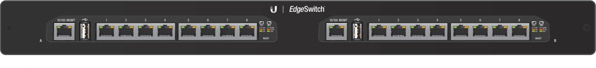 Ubiquiti Networks EdgeSwitch 16XP Managed Gigabit Ethernet (10/100/1000) Zwart 1U Power over Ethernet (PoE)