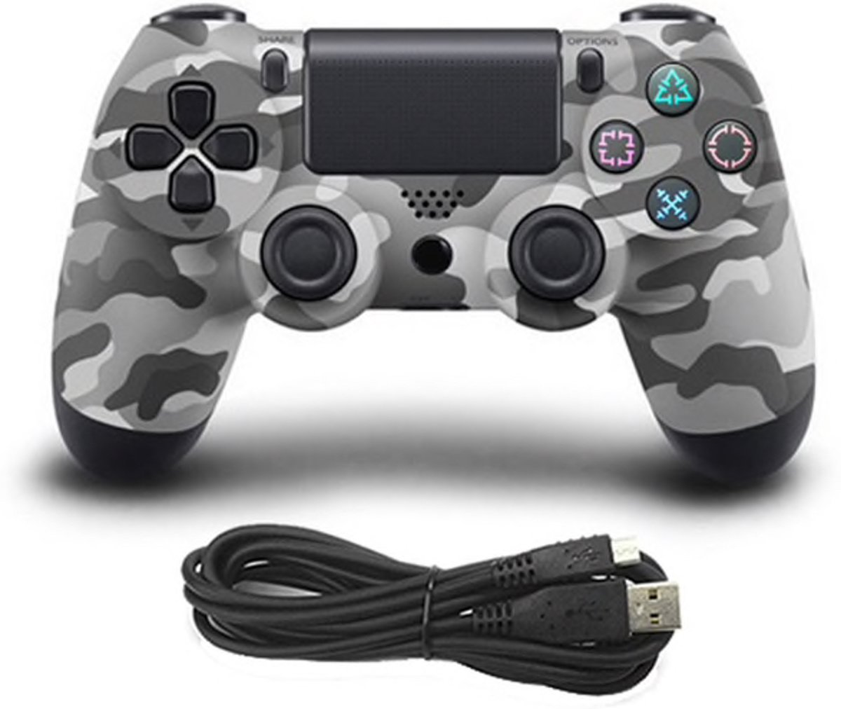 Wireless Dualshock 4 V2 Controller – PS4 - Camo Grijs