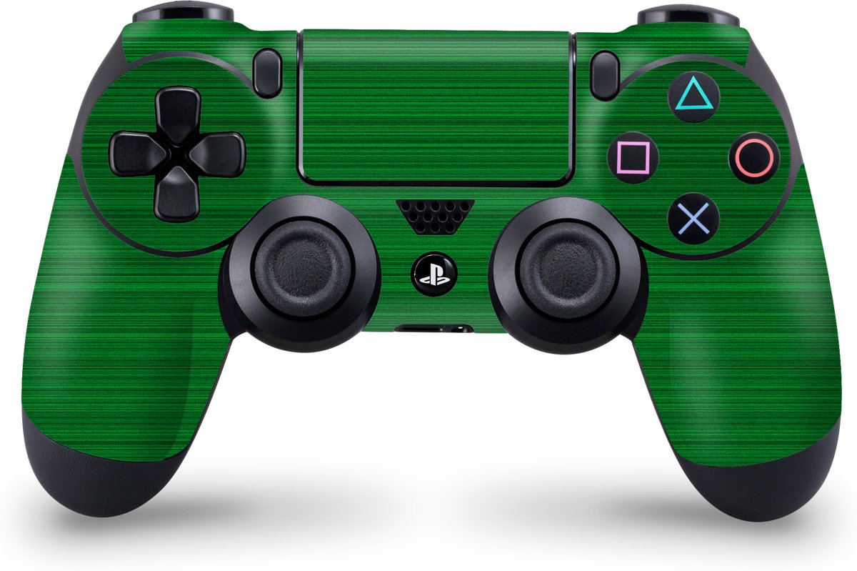 Playstation 4 Controller Skin Brushed Groen- PS4 Controller Sticker