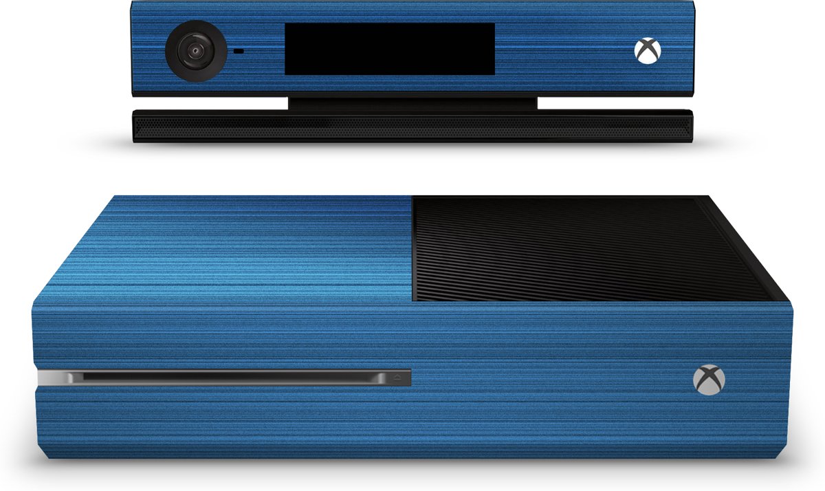 Xbox One Console Skin Brushed Blauw