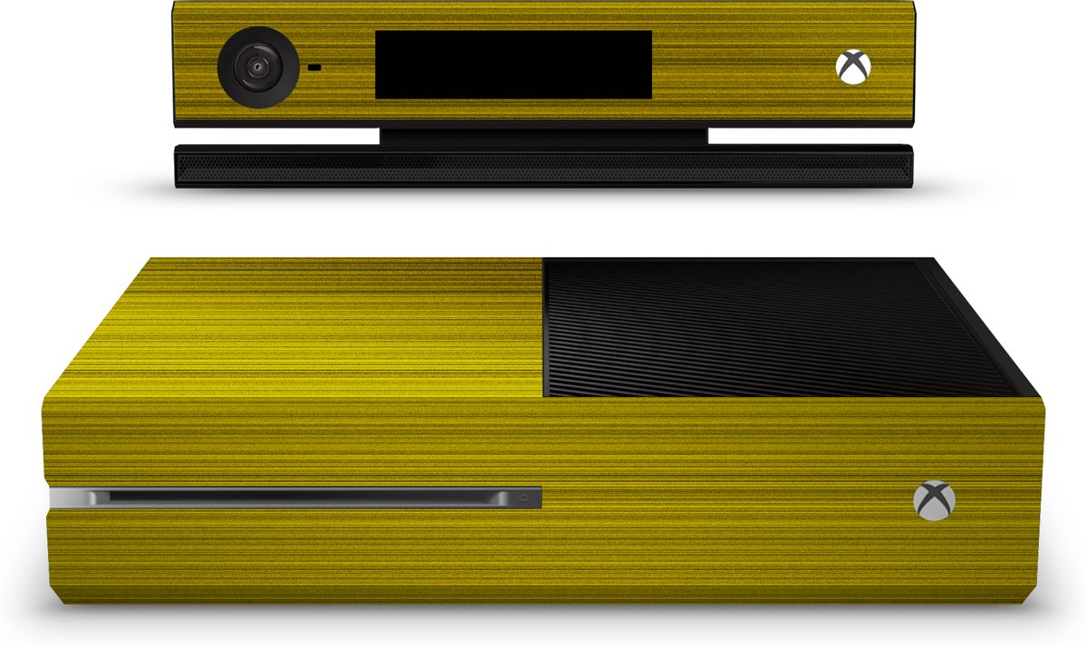 Xbox One Console Skin Brushed Geel