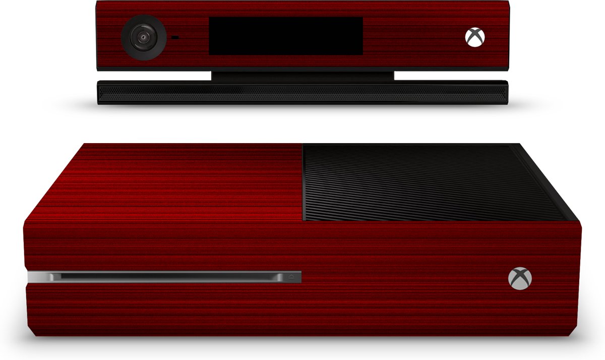 Xbox One Console Skin Brushed Rood