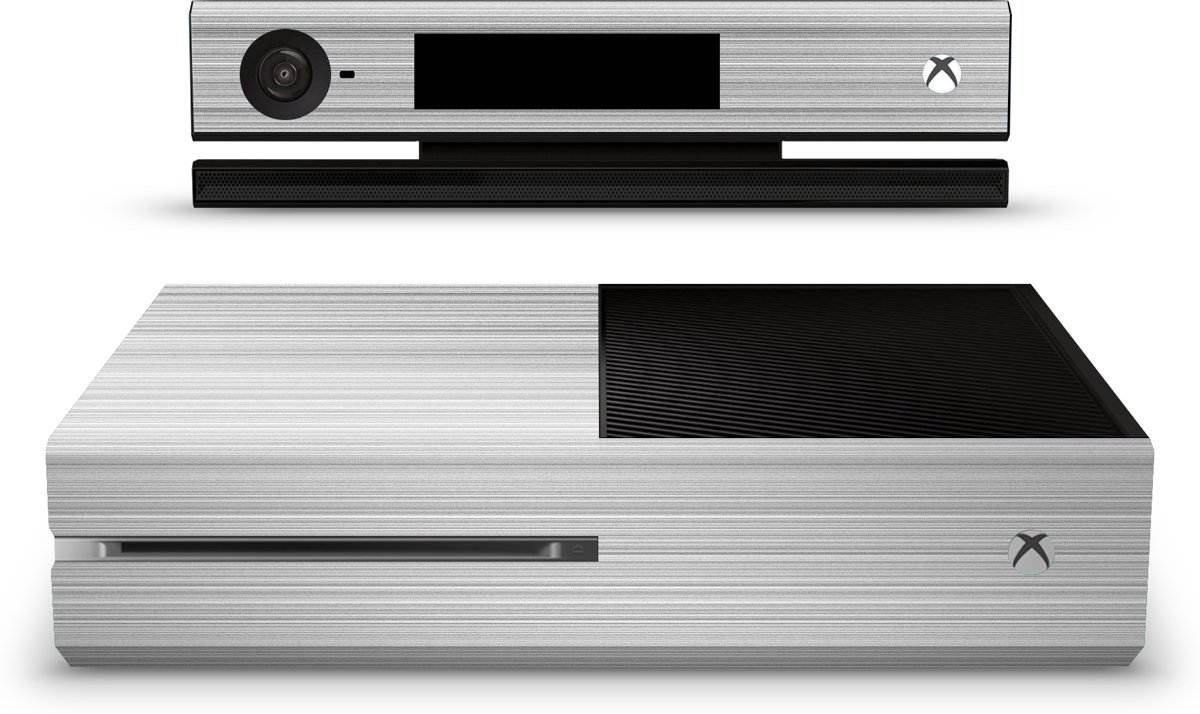 Xbox One Console Skin Brushed Wit