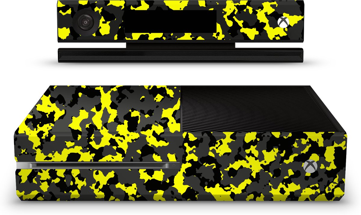 Xbox One Console Skin Camouflage Geel