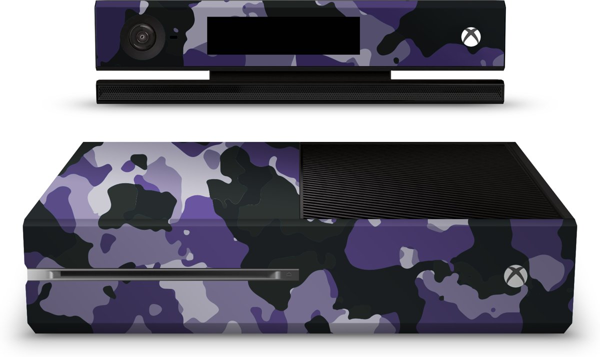 Xbox One Console Skin Camouflage Paars