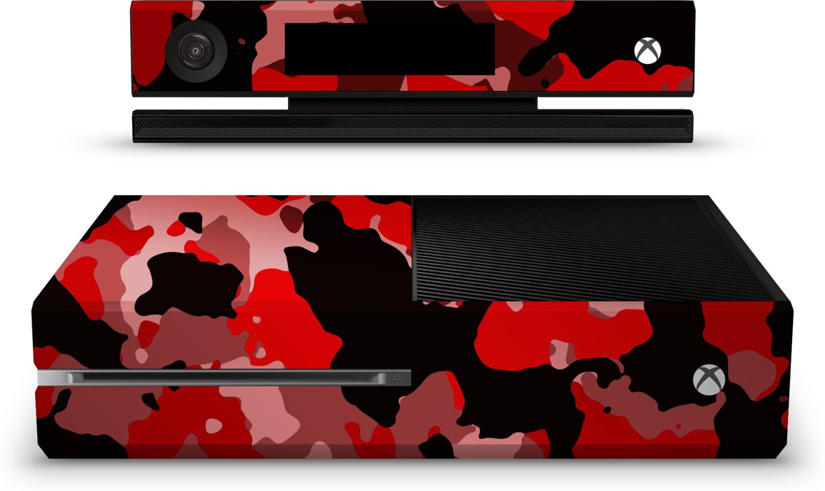 Xbox One Console Skin Camouflage Rood