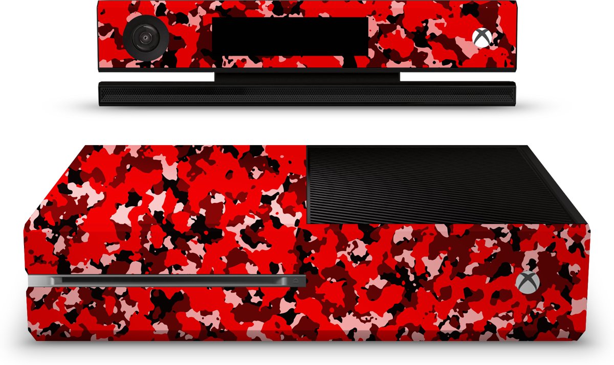 Xbox One Console Skin Camouflage Rood