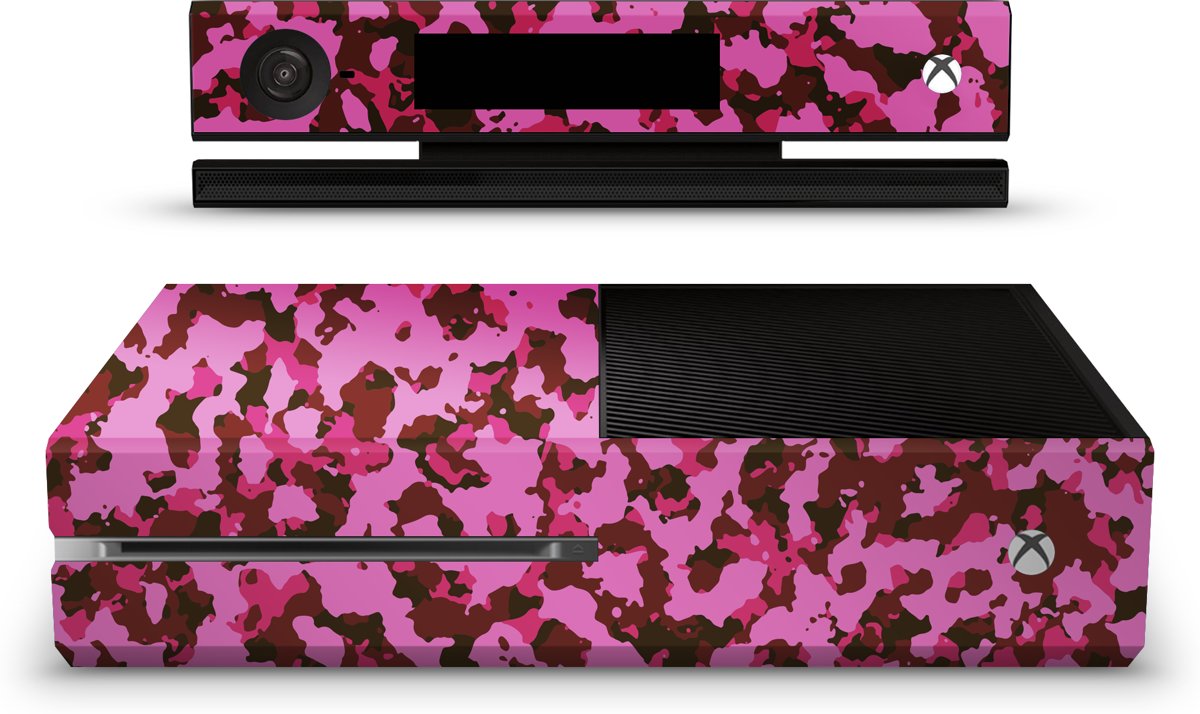 Xbox One Console Skin Camouflage Roze