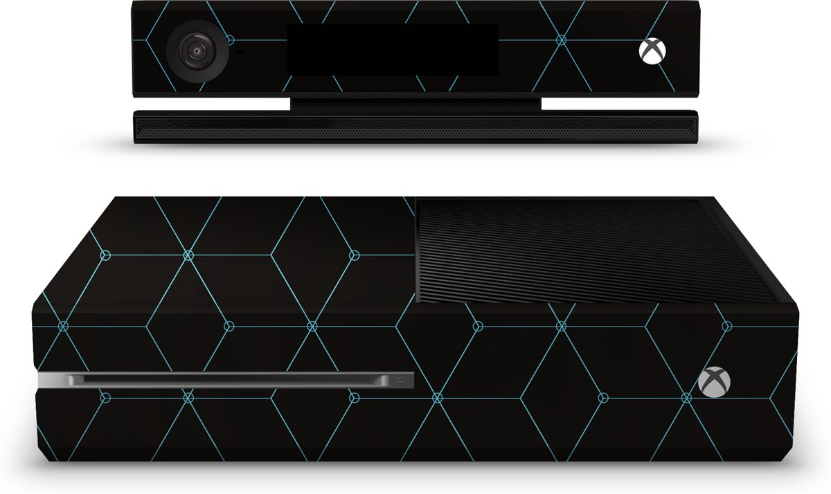 Xbox One Console Skin Hexagon Blauw