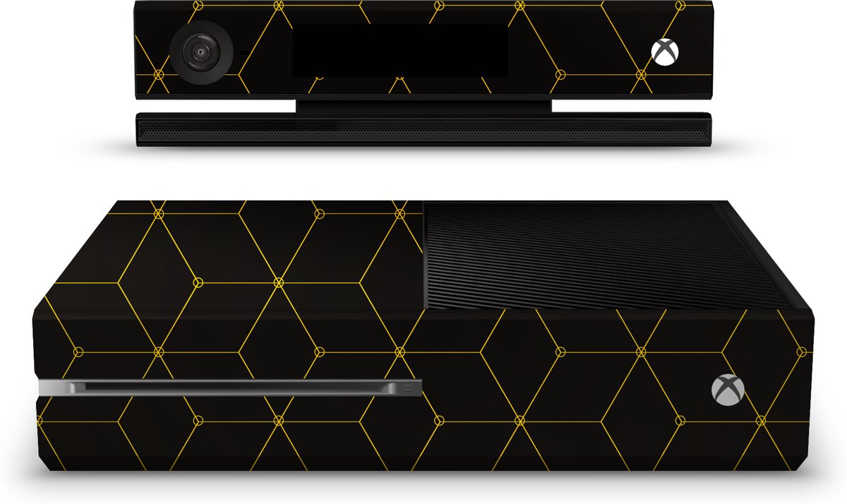 Xbox One Console Skin Hexagon Geel