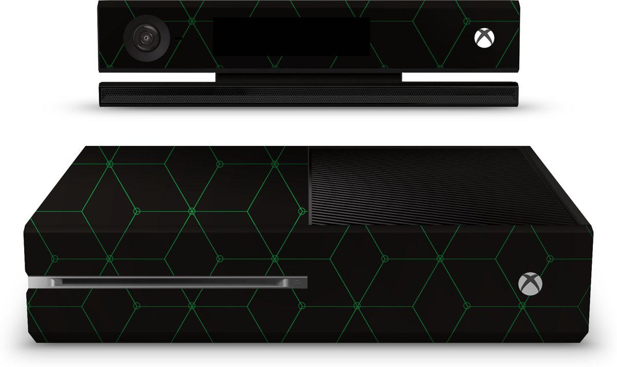 Xbox One Console Skin Hexagon Groen