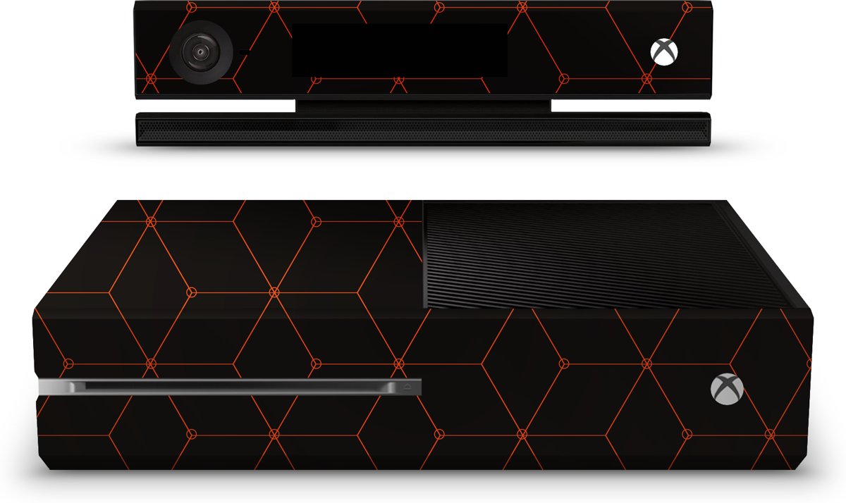 Xbox One Console Skin Hexagon Oranje