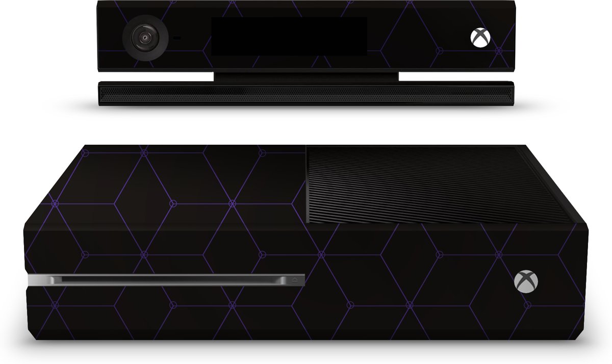 Xbox One Console Skin Hexagon Paars