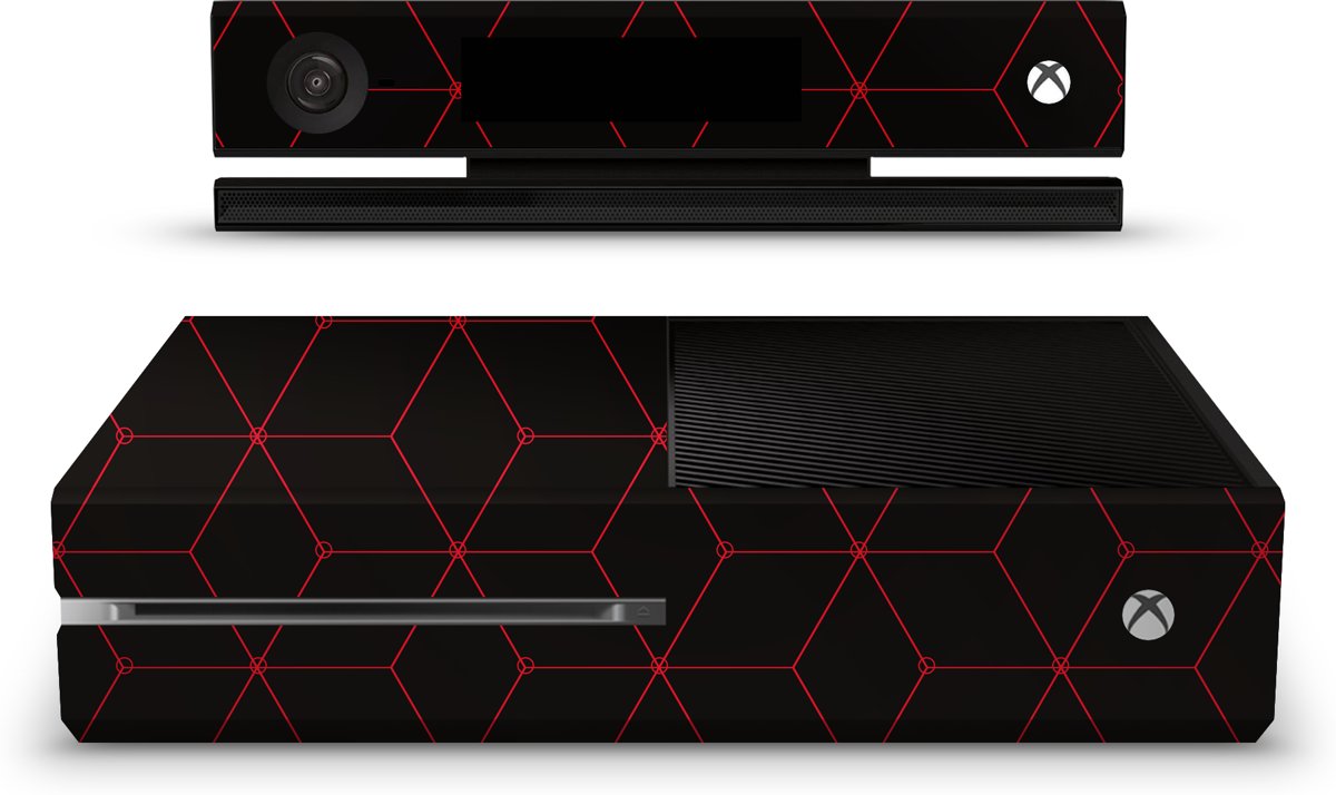 Xbox One Console Skin Hexagon Rood