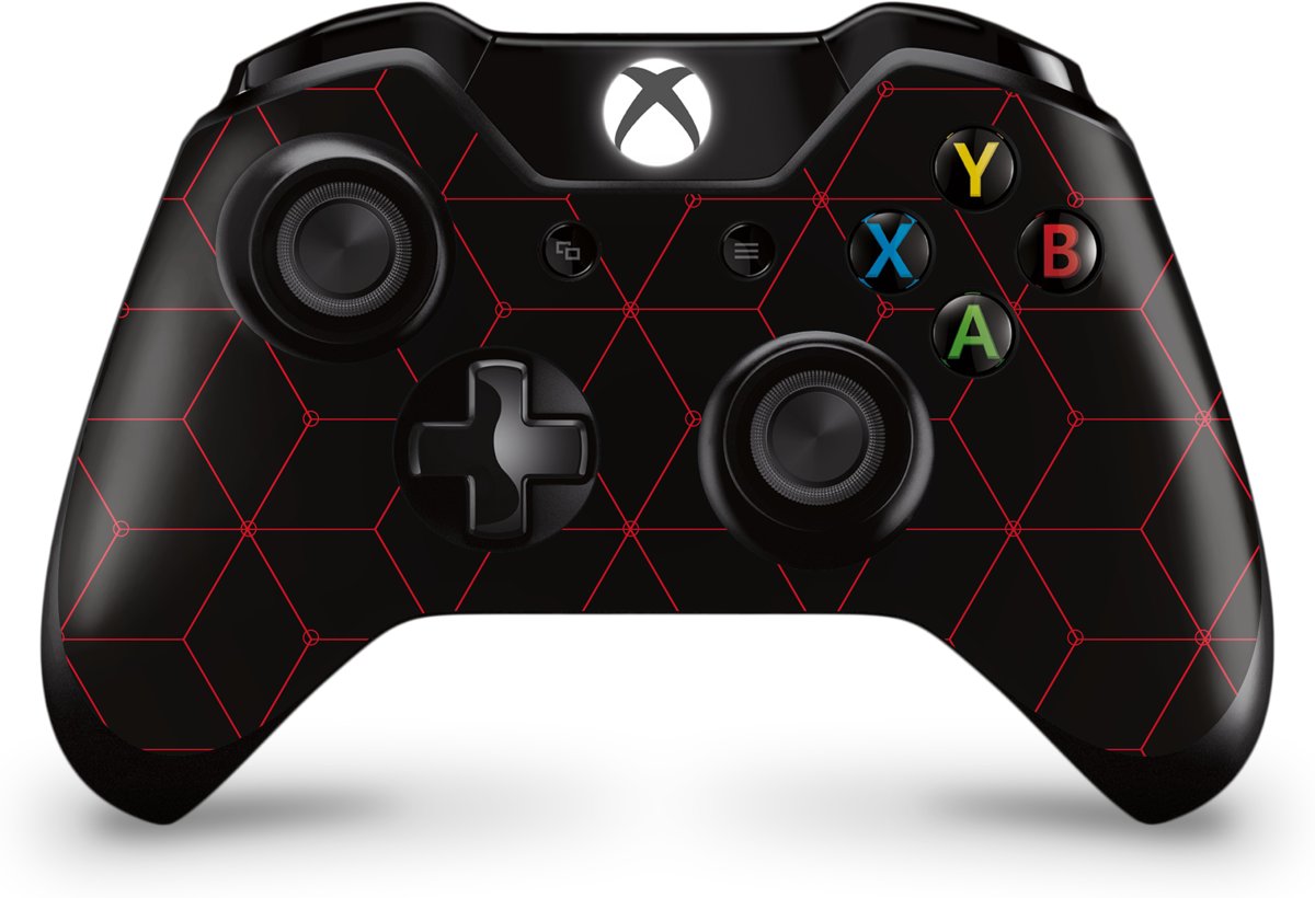 Xbox One Controller Skin Hexagon Rood