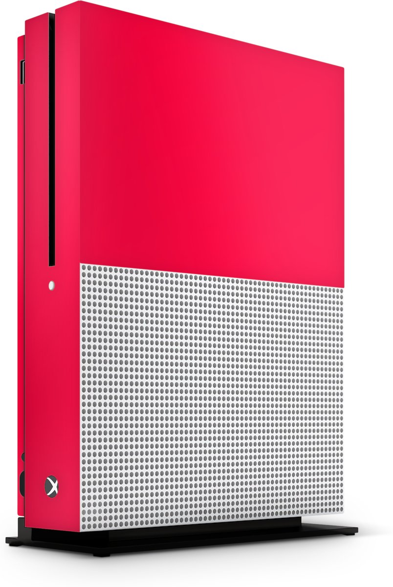 Xbox One S Console Skin Basic Rood