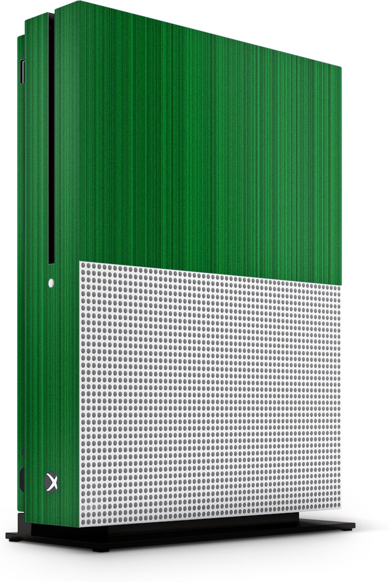 Xbox One S Console Skin Brushed Groen