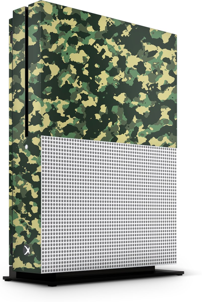 Xbox One S Console Skin Camouflage Groen