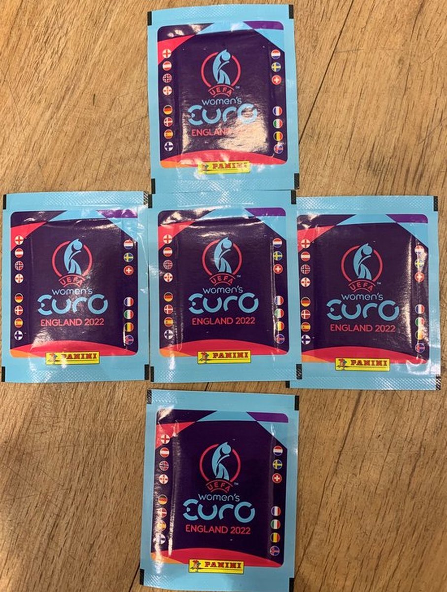 Panini - UEFA Euro 2022 Women Stickers - 5 pakjes - multiverpakking