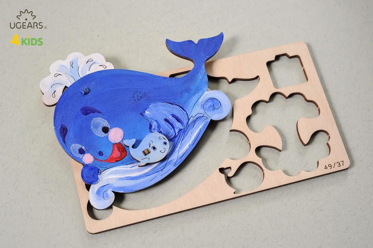 UGears - Kleurenmodel - Walvis