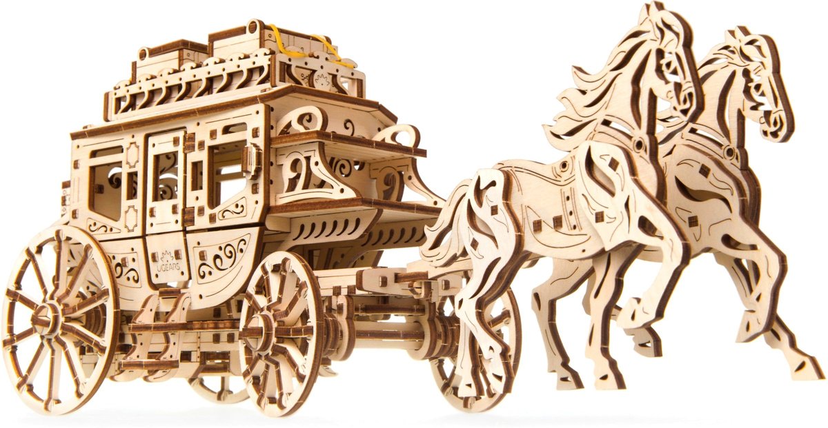 UGears - Koets met paarden / stagecoach