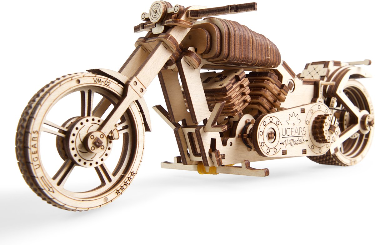 UGears modelbouw hout Motorfiets VM-02