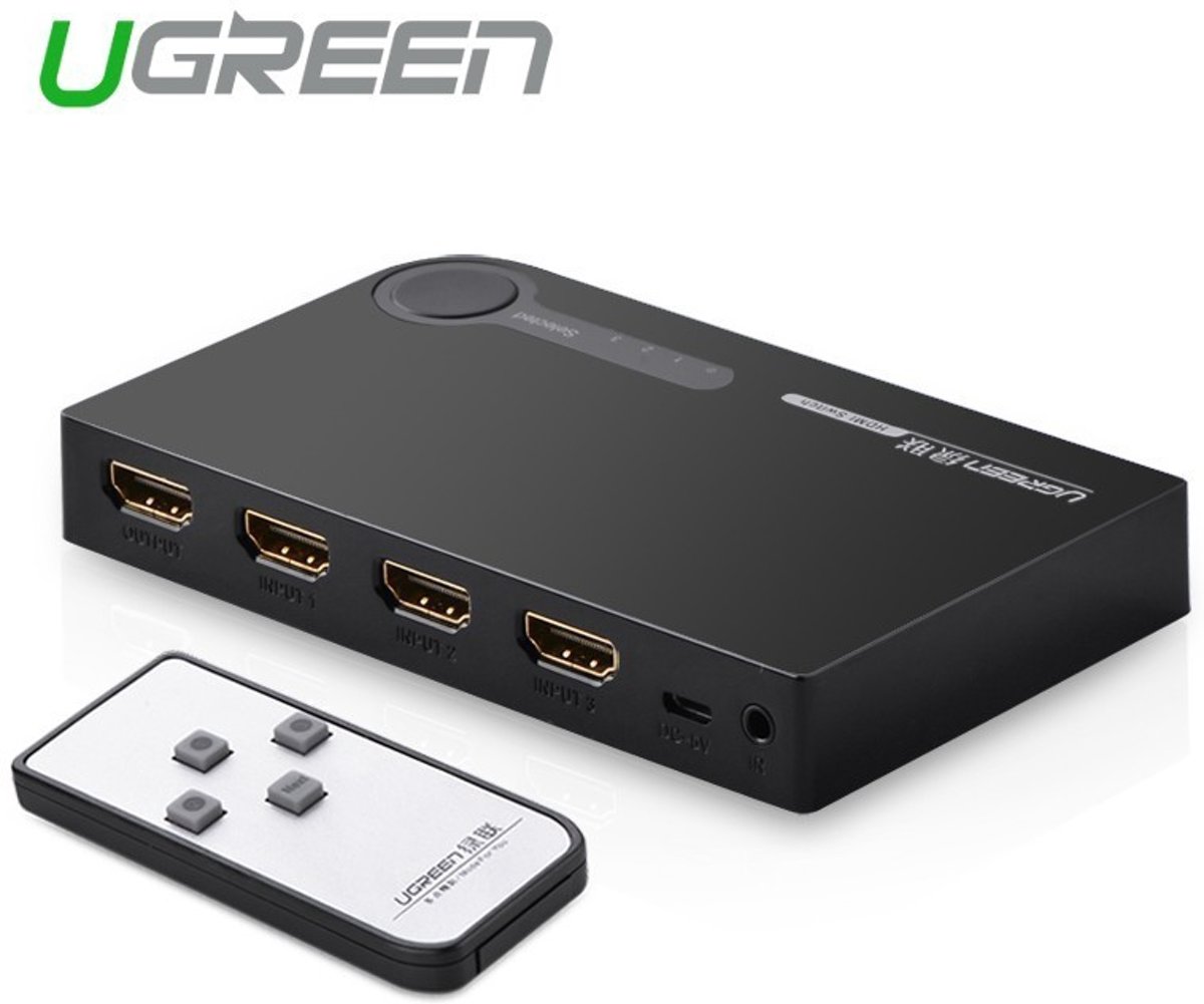 3 Port HDMI Switch Switcher 1-In 3-Out Port