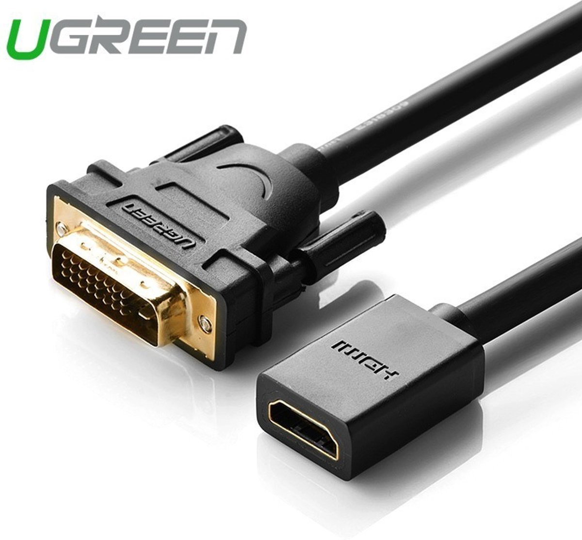 DVI (24+1) Male naar HDMI Female Adapter Kabel