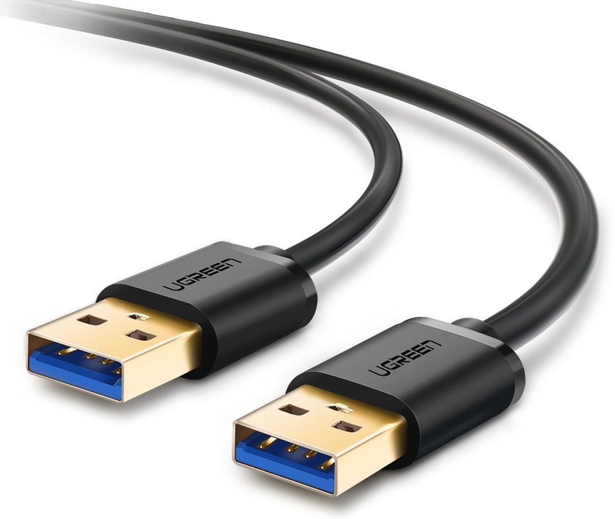 Ugreen 10369 0.5m USB A USB A Mannelijk Mannelijk Zwart USB-kabel