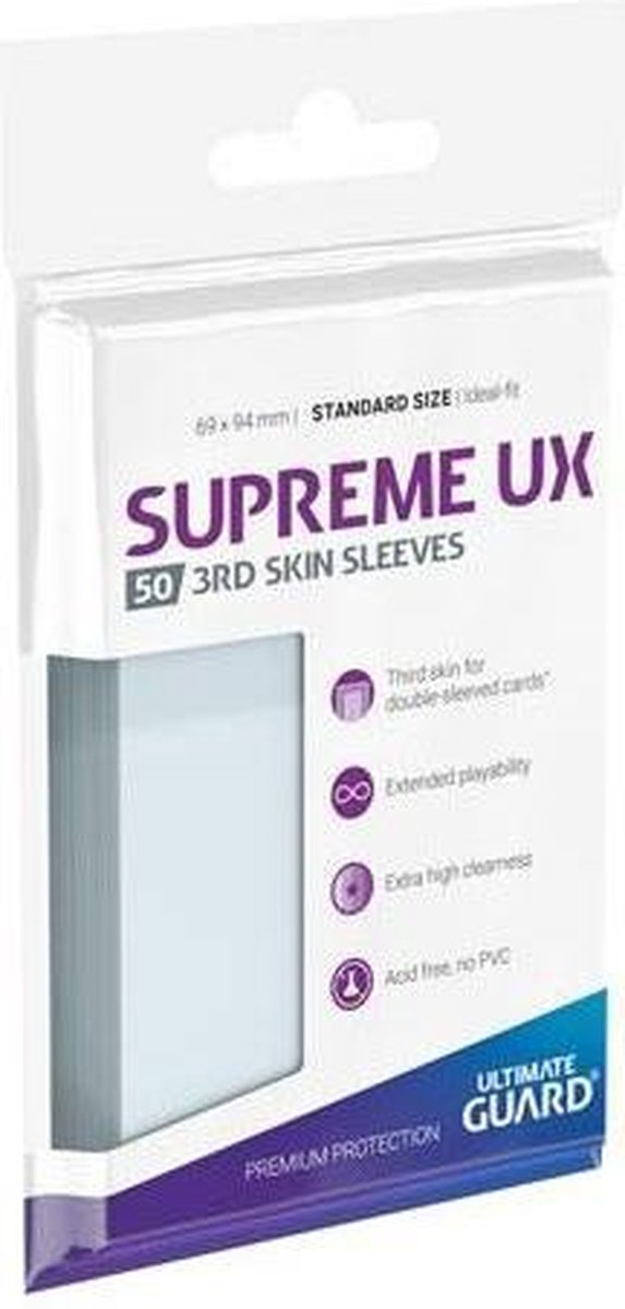 Supreme UX 3rd Skin Sleeves Standard Size Transparent (50)