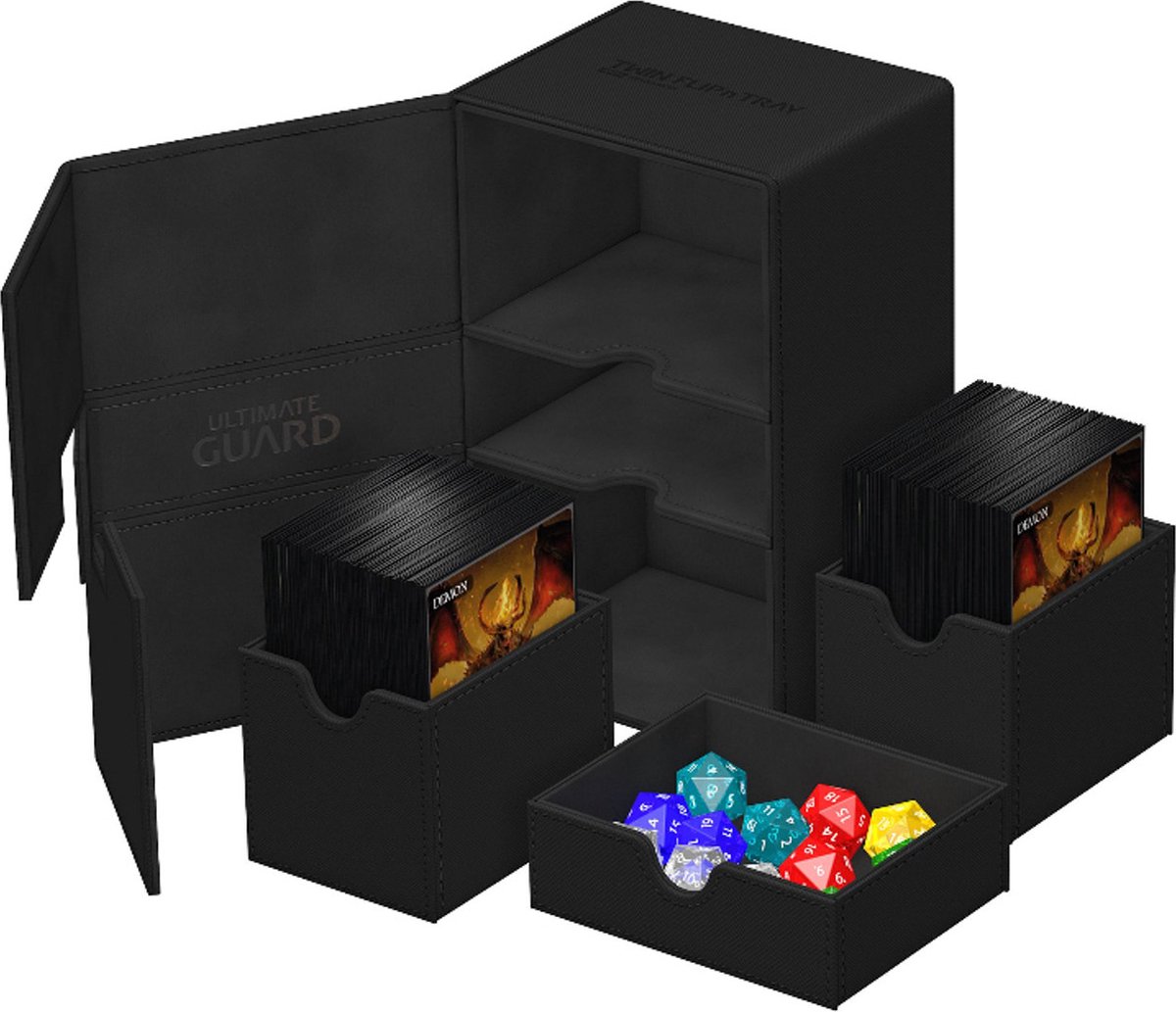 Twin Flip`n`Tray 160+ XenoSkin Monocolor Black ( ) (Storage Box)