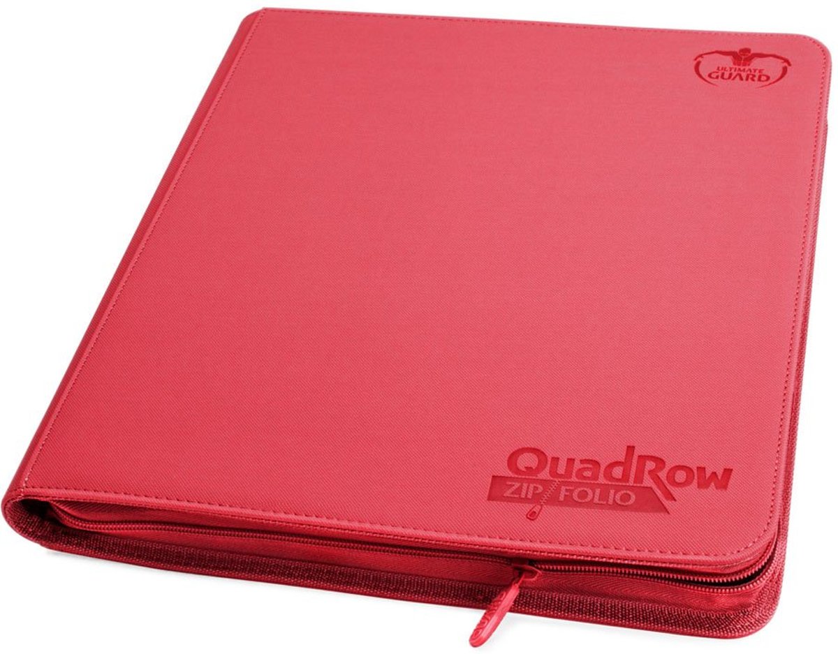 Ultimate Guard 12-Pocket QuadRow ZipFolio XenoSkin Red