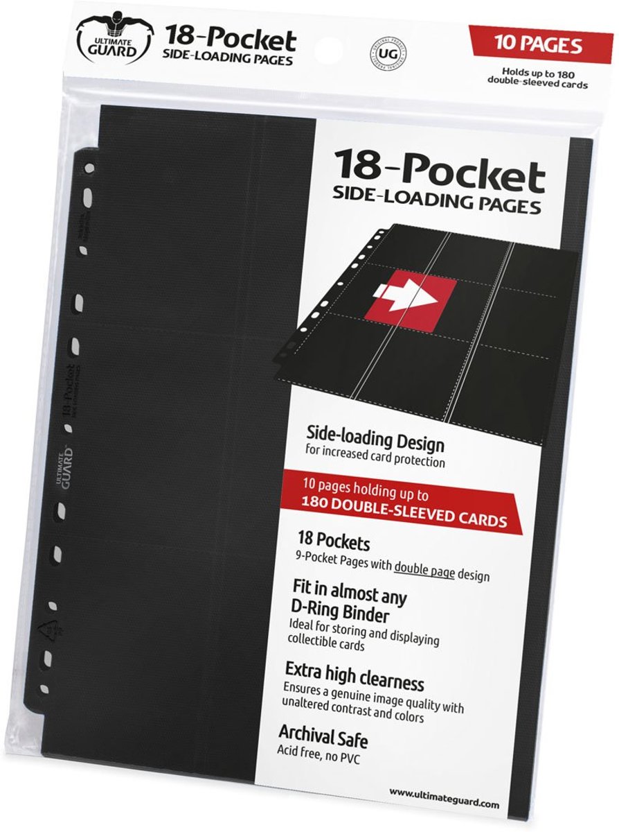   18-Pocket Pages Side-Loading Black (10)