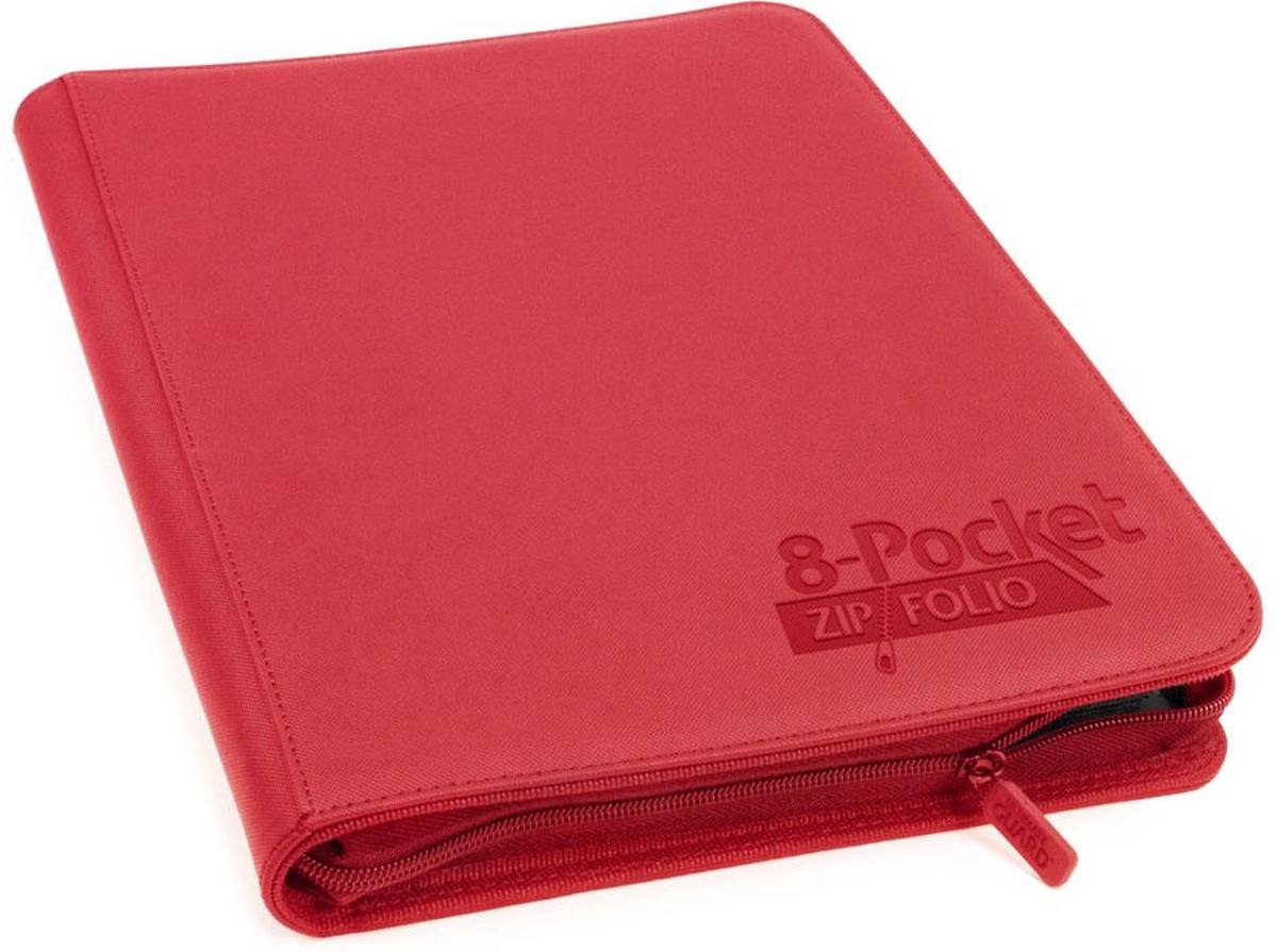   8-Pocket ZipFolio XenoSkin Red