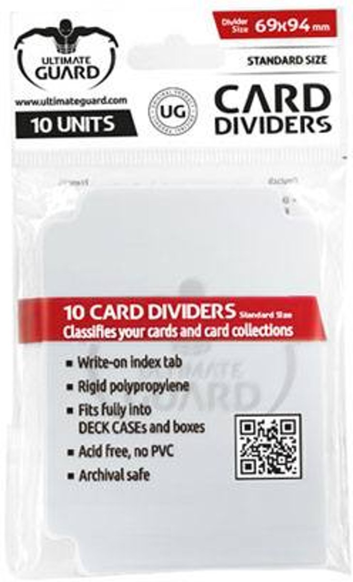 Ultimate Guard Card Dividers Standard Size Transparent