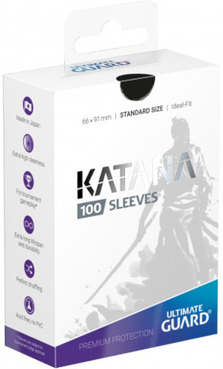   Katana Sleeves Standard Size Black 100