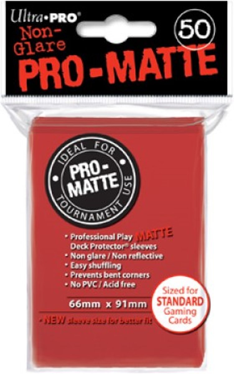 SLEEVES Pro-Matte Red