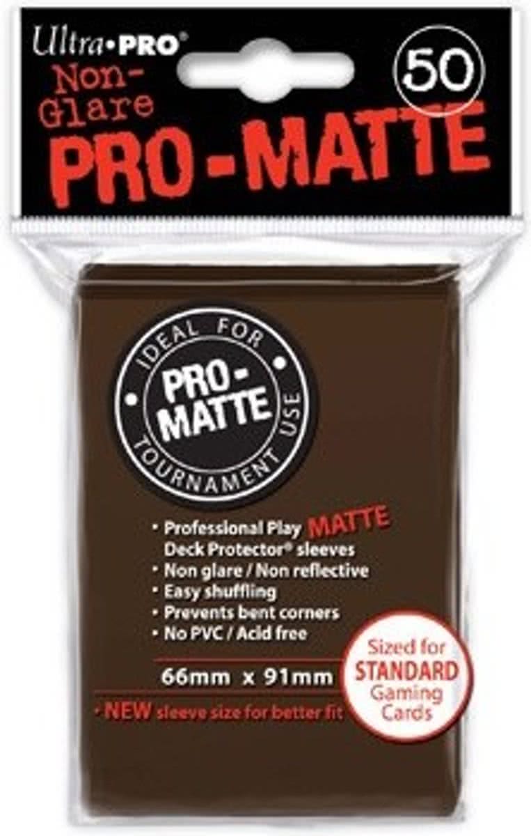 Sleeves Pro-Matte - Standaard Bruin (66x91 mm)