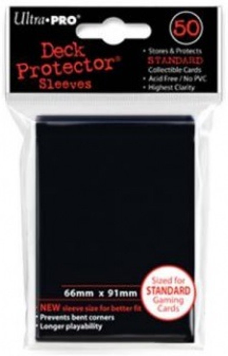 Standaard Deck protector Sleeves Black (50st)