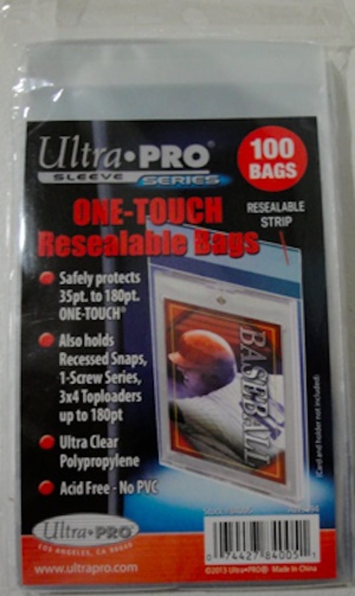 Ultra Pro One Touch Resealable Bags