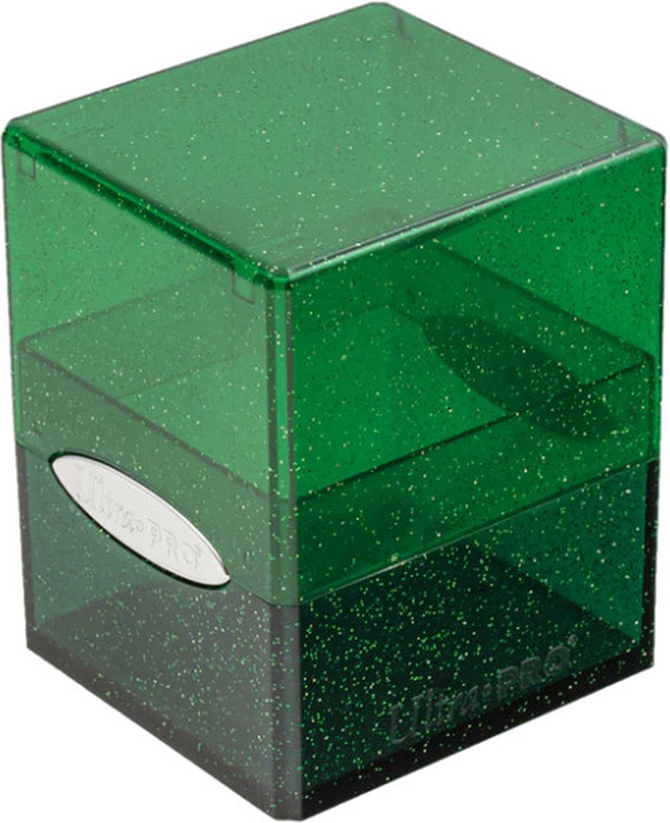 Ultra Pro Satin Cube Glitter Green Deck Box