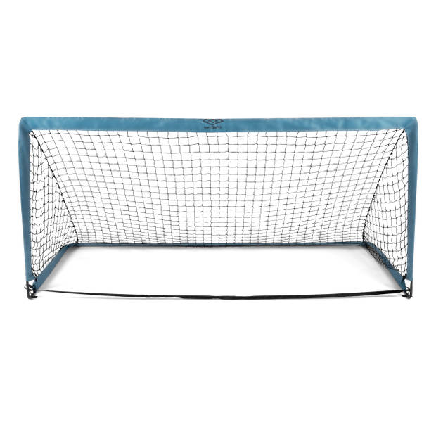 Umbro Draagbaar Voetbaldoel - 200 x 100 x 100 CM - 1.5KG - Incl. 4 Grondhaken - Binnen- en Buitengebruik - Blauw