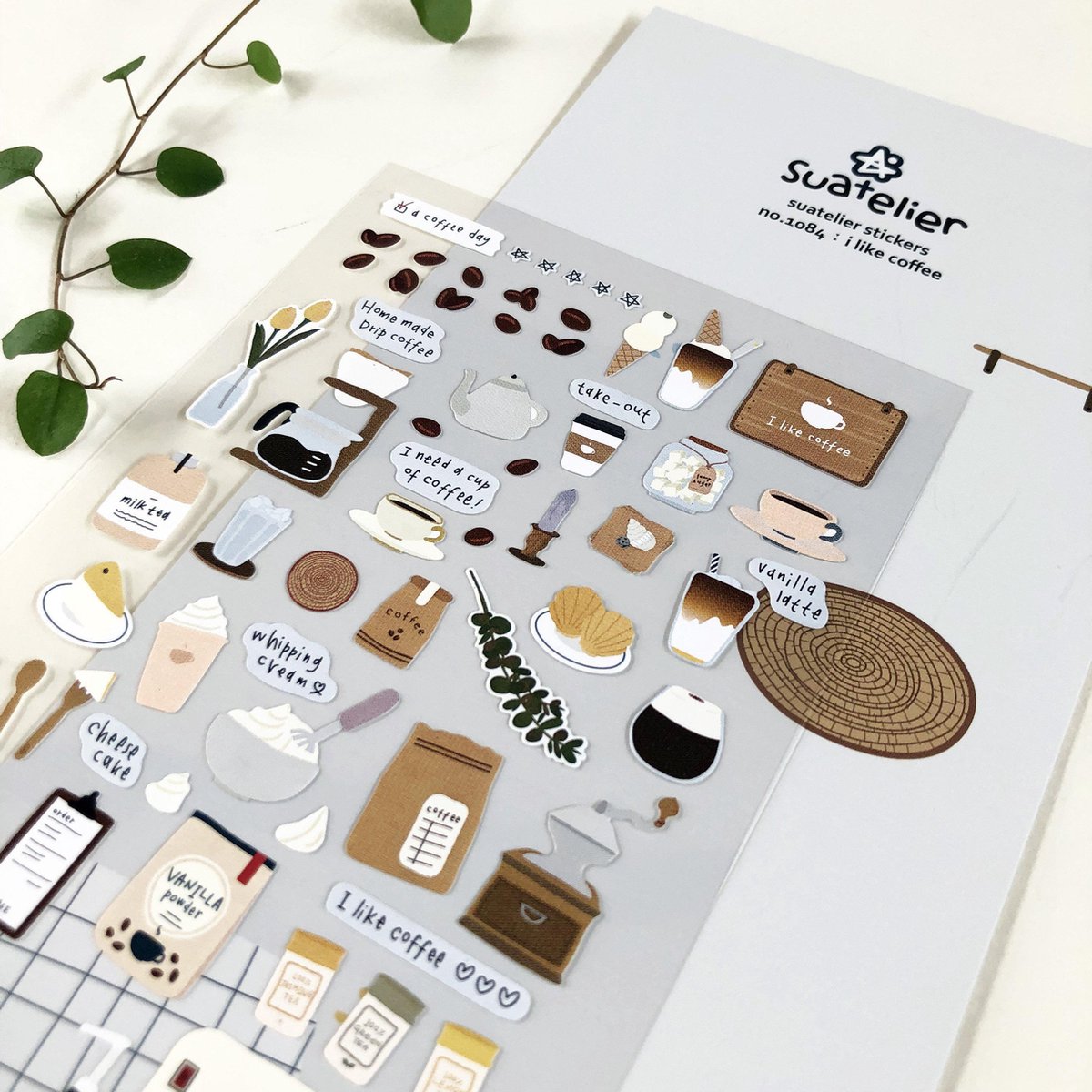 I Love Coffee Levensstijl Leuke DIY Scrapbooking Dagboek Briefpapier Stickers