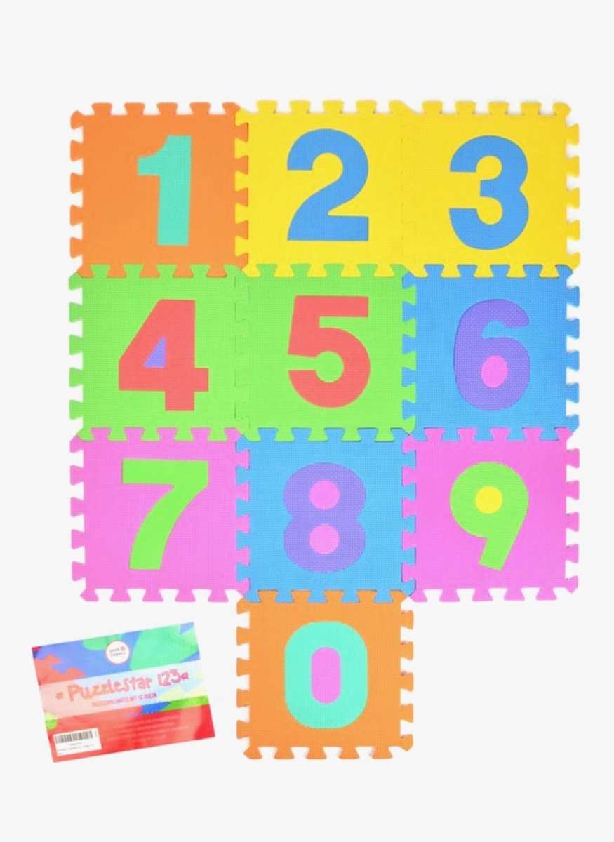   - 9 Stukken - Gekleurde Cijfers - Vanaf 10 maanden - Foam