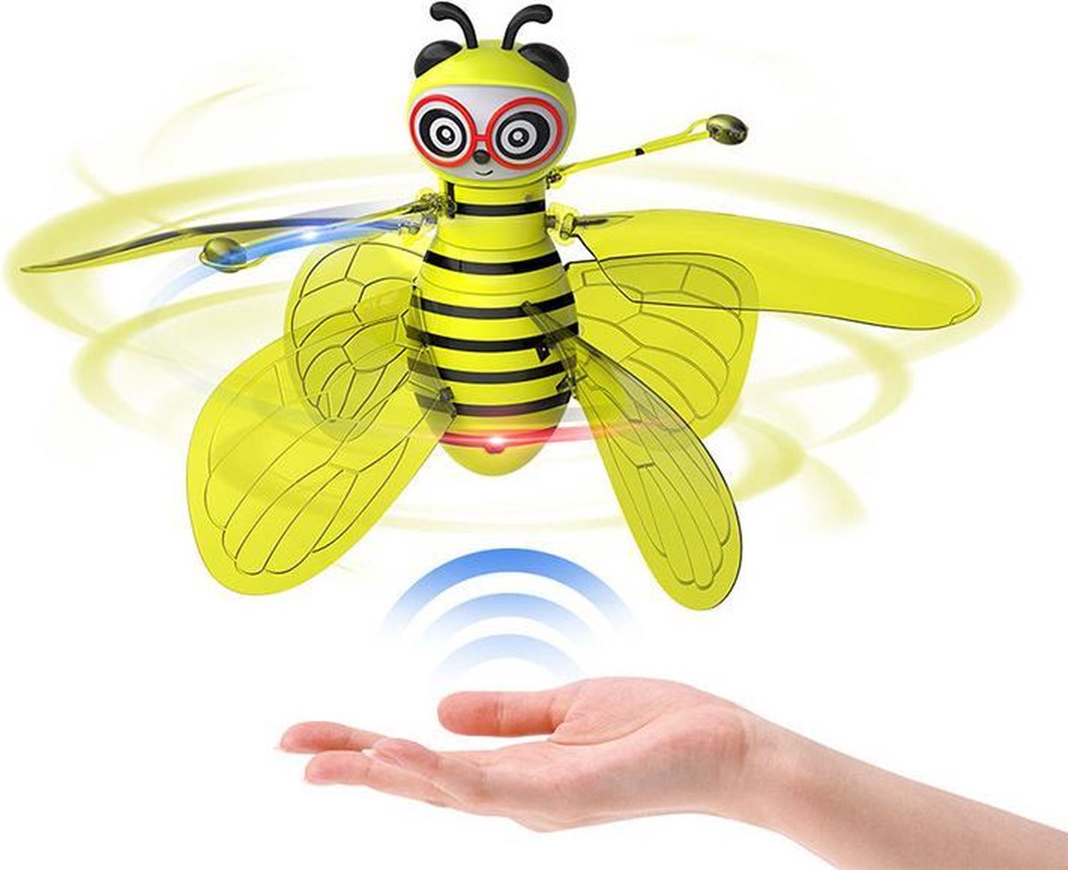 ⭐ Flying Bee - interactief speelgoed - Zelf Zwevende bee - Een fantastisch speelgoed voor jonge kinderen- geweldig cadeau - interactief speelgoed - Spinner - Fidget - Drone- Vliegende bee