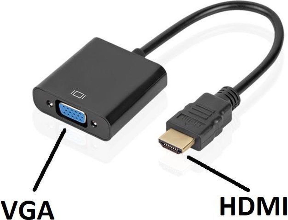 HDMI naar VGA adapter – Hoge kwaliteit - 1080p HD Kwaliteit - HDMI to VGA Cable - HDMI to VGA Cable – Underdog tech